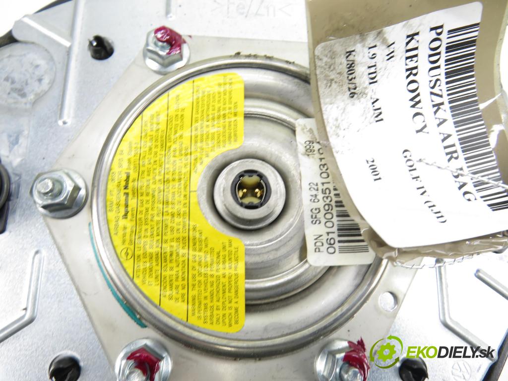 VW GOLF IV (1J1) HB 2001 85,00 1.9 TDI - AJM 1896,00 AirBag air BAG volantu 3B0880201AC