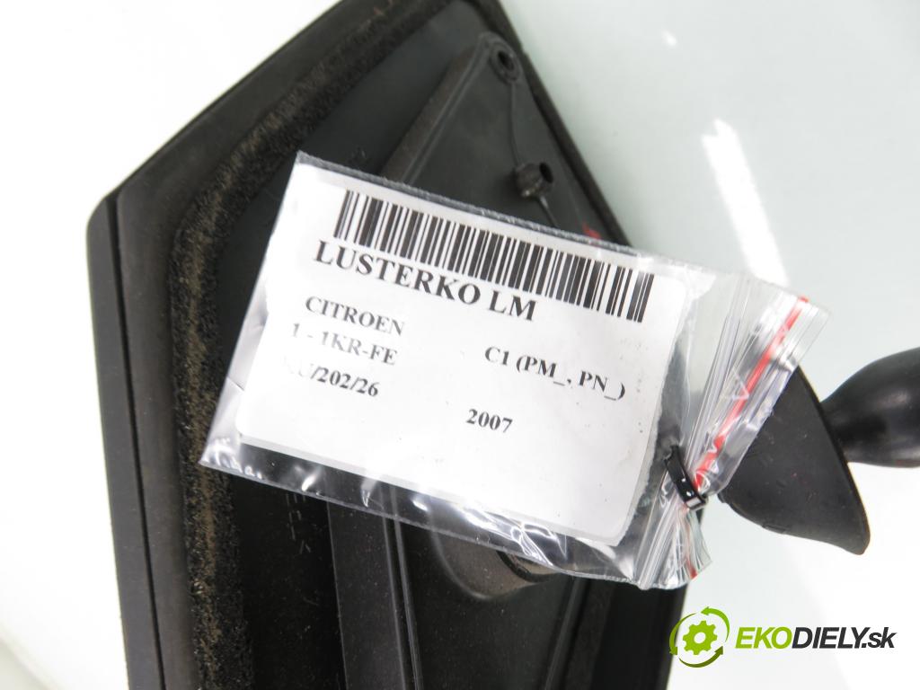 CITROEN C1 (PM_, PN_) HB 2007 50,00 1 - 1KR-FE 998,00 Spätné zrkadlo