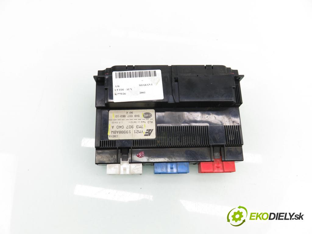 VW SHARAN (7M8, 7M9, 7M6) MINIVAN 2003 85,00 1.9 TDI - AUY 1896,00 Panel kúrenia KLIMATRONIK 7M3907040A ; YM2119988ABW ; 5HB00796310