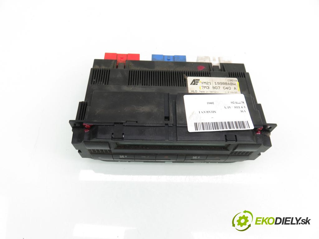 VW SHARAN (7M8, 7M9, 7M6) MINIVAN 2003 85,00 1.9 TDI - AUY 1896,00 Panel kúrenia KLIMATRONIK 7M3907040A ; YM2119988ABW ; 5HB00796310