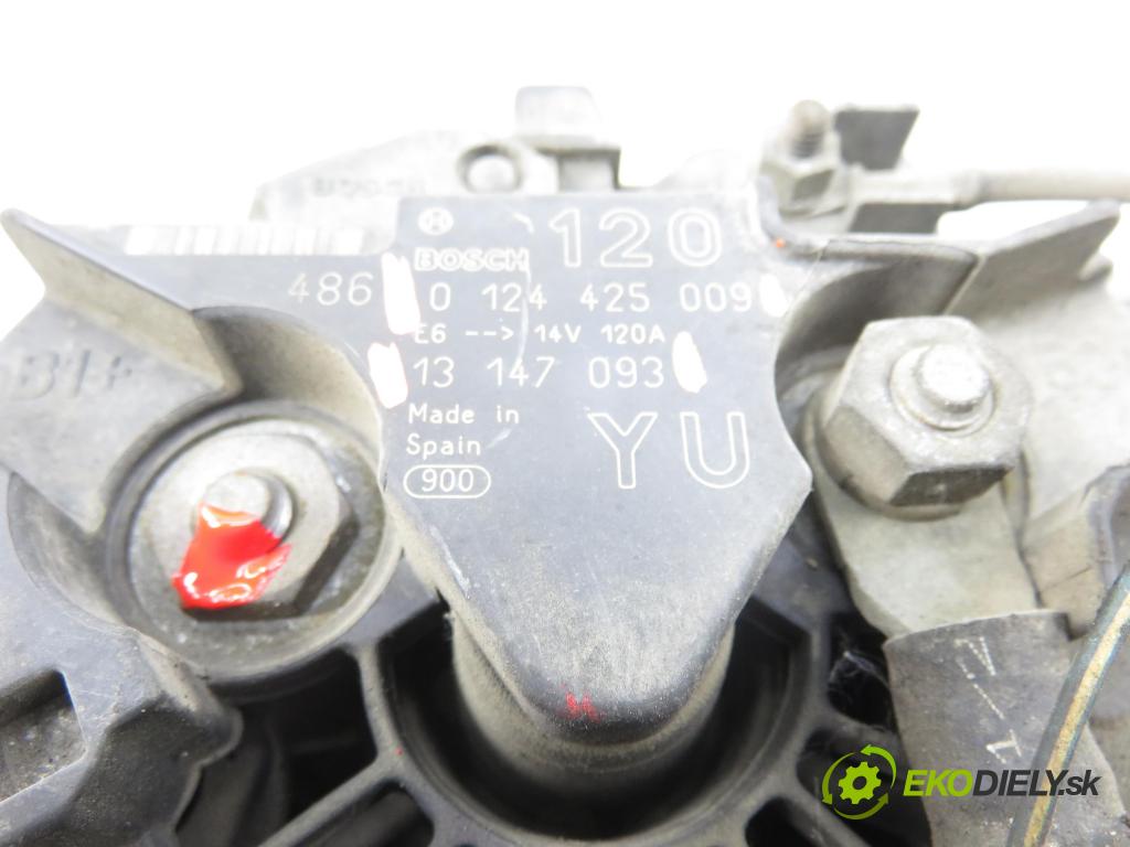 OPEL VECTRA C (Z02) SEDAN 2004 90,00 1.8 16V 122 - Z 18 XE 1796,00 Alternátor 0124425009 ; 13147093 (Alternátor)