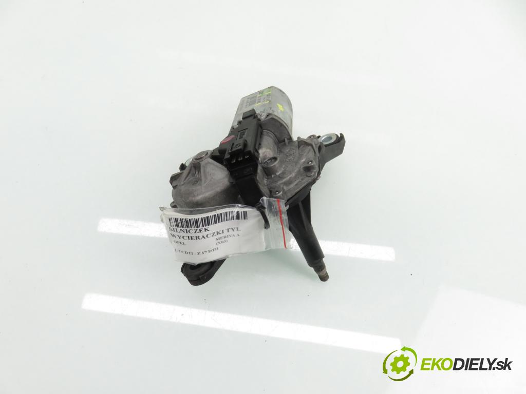 OPEL MERIVA A nadwozie wielkoprzestrzenne (MPV) (X03) HB 2004 74,00 1.7 CDTI 100 - Z 17 DTH 1686,00 Motorček stierače zadné 09132802 ; 53011112