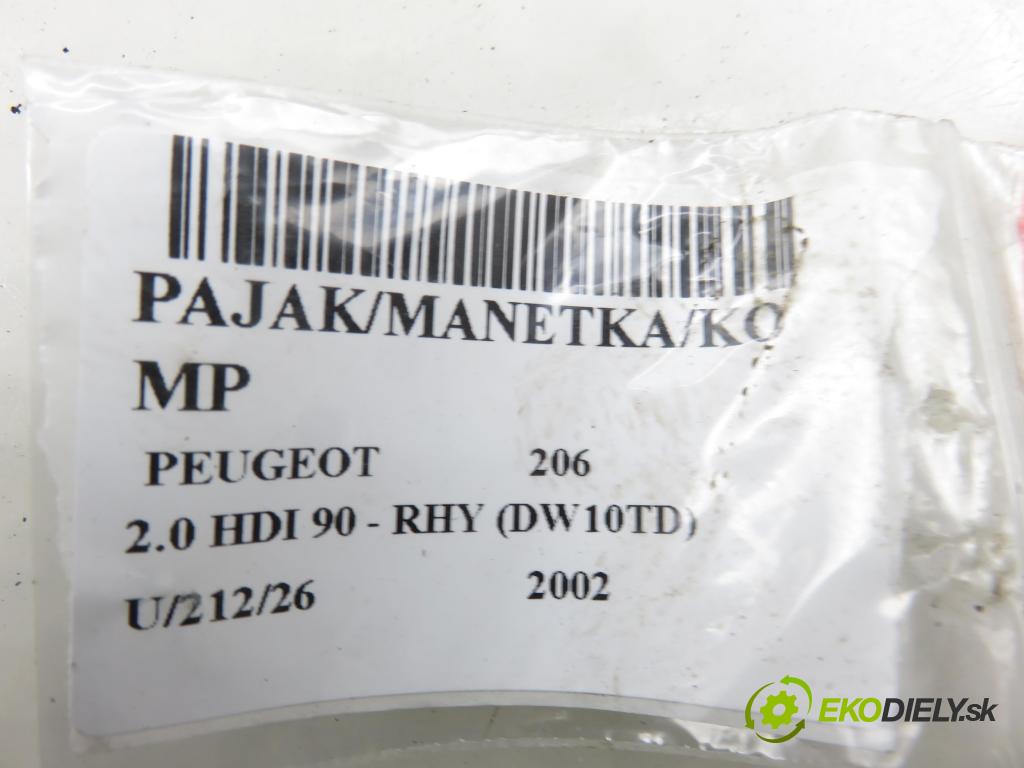 PEUGEOT 206 liftback (2A/C) HB 2002 66,00 2.0 HDI 90 - RHY 1997,00 páčka/prepínač 96477523XT