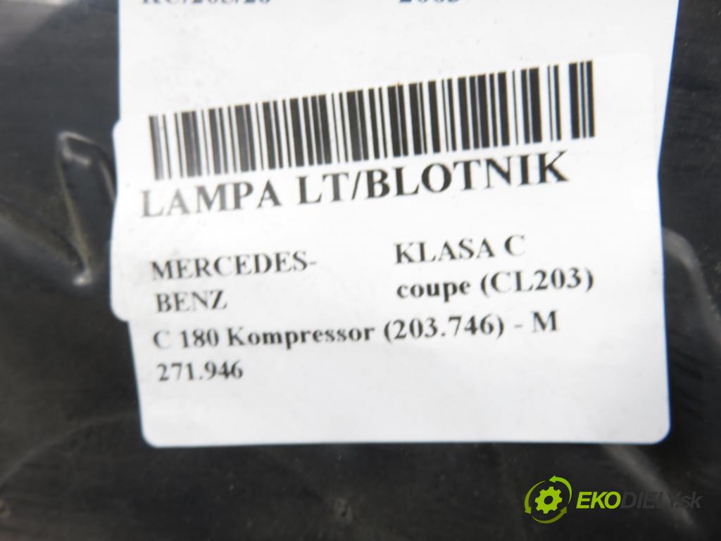 MERCEDES-BENZ KLASA C coupe (CL203) COUPE 2003 105,00 1.8 C 180 Kompressor 143 - M 271.946 1796,00 Svetlo ľavé zadné 2038200564