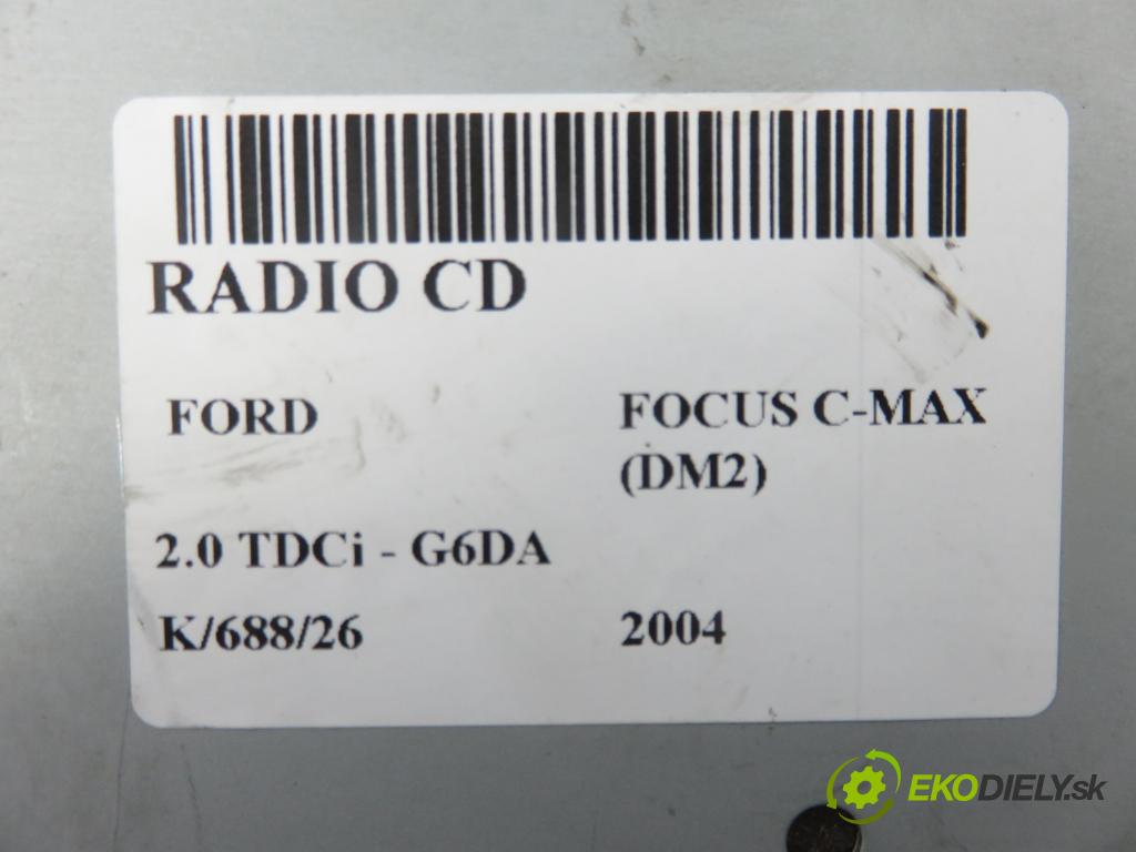 FORD FOCUS C-MAX (DM2) MINIVAN 2004 100,00 2.0 TDCi - G6DA 1997,00 RADIO CD 3M5T18C815EG