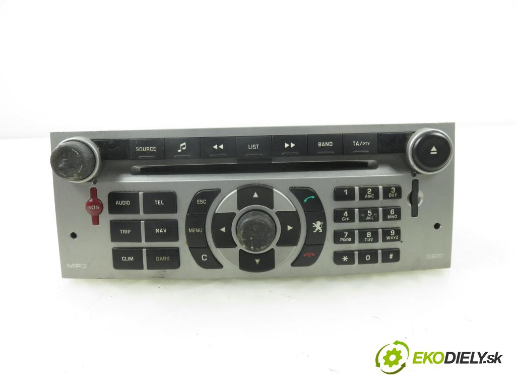 PEUGEOT 407 SW (6E_) KOMBI 2007 100,00 2.0 HDi 135 - RHR 1997,00 RADIO CD 96645760YP