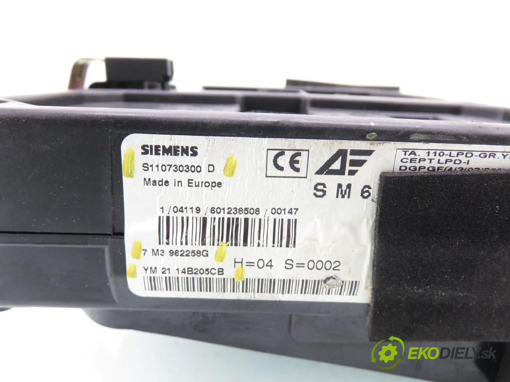 VW SHARAN (7M8, 7M9, 7M6) MINIVAN 2003 85,00 1.9 TDI PD 115 - AUY 1896,00 MODUL BSI 7M3962258G ; YM2114B205CB ; S110730300D