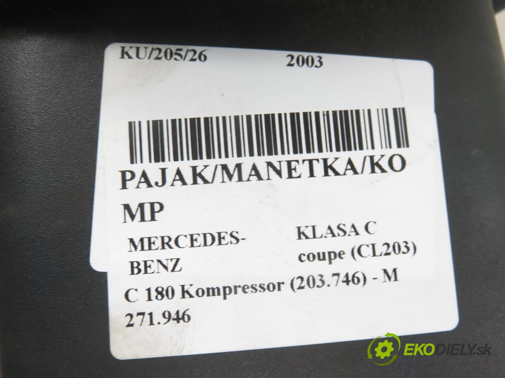 MERCEDES-BENZ KLASA C coupe (CL203) COUPE 2003 105,00 1.8 C 180 Kompressor 143 - M 271.946 1796,00 / páčka ľavá strana 2095400145 ; 0004640818