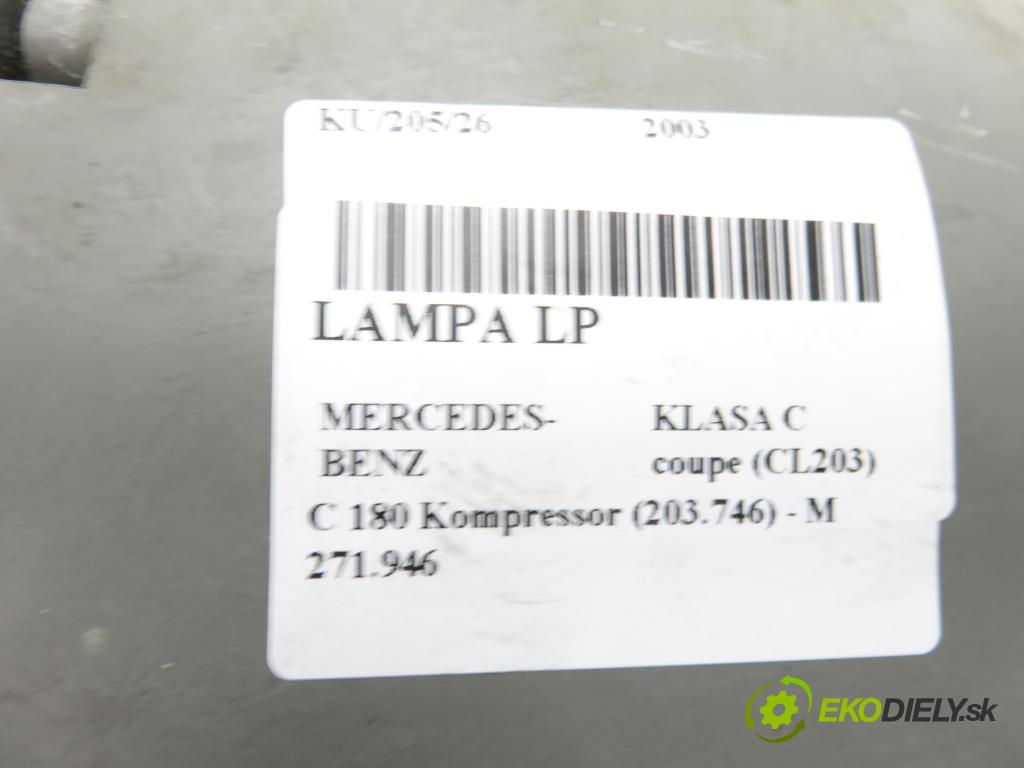MERCEDES-BENZ KLASA C coupe (CL203) COUPE 2003 105,00 1.8 C 180 Kompressor 143 - M 271.946 1796,00 Svetlo LP