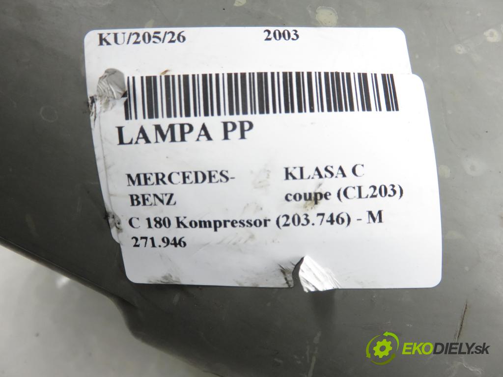 MERCEDES-BENZ KLASA C coupe (CL203) COUPE 2003 105,00 1.8 C 180 Kompressor 143 - M 271.946 1796,00 Svetlo PP