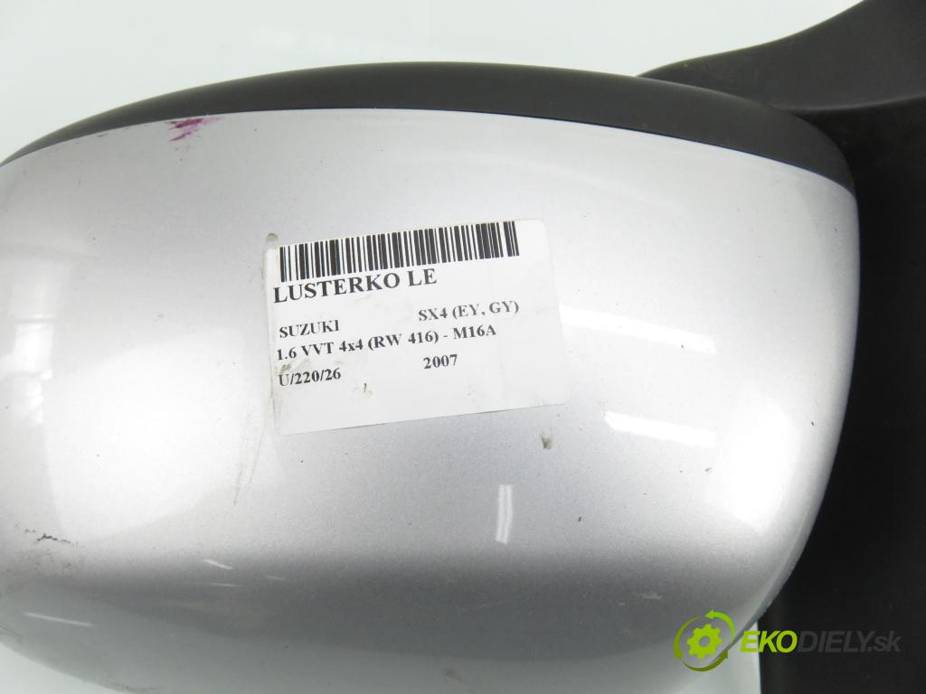SUZUKI SX4 (EY, GY) CROSSOVER 2007 79,00 1.6 VVT 4x4 (RW 416) 107 - M16A 1586,00 Spätné zrkadlo LE 8470279J70