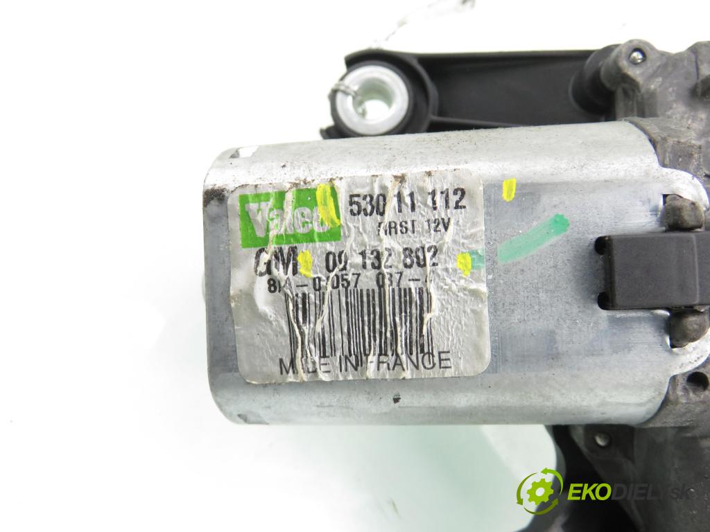 OPEL CORSA C (X01) HB 2004 55,00 1.2 16V 75 - Z 12 XE 1199,00 Motorček stierače zadné 53011112 ; 09132802