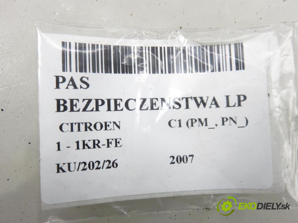 CITROEN C1 (PM_, PN_) HB 2007 50,00 1.0 12V R3 68 - 1KR-FE 998,00 Držiak bezpečnostný LP 7P2170P
