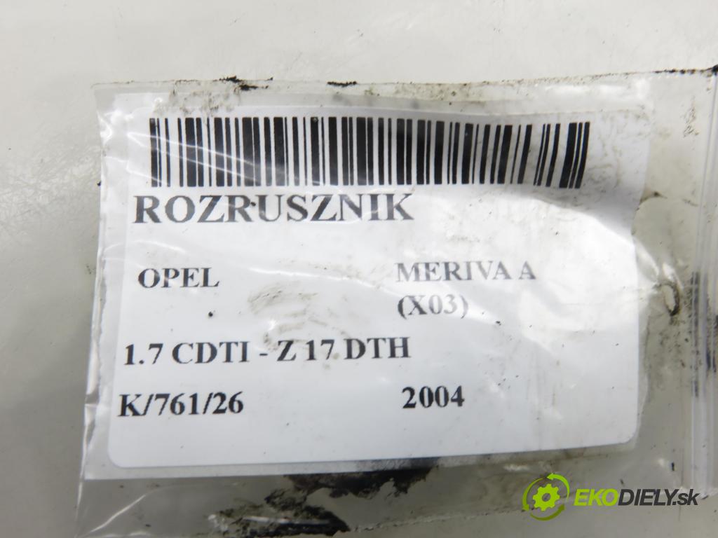 OPEL MERIVA A nadwozie wielkoprzestrzenne (MPV) (X03) HB 2004 74,00 1.7 CDTI 100 - Z 17 DTH 1686,00 startér S114829B ; 8971891181 (Startér)