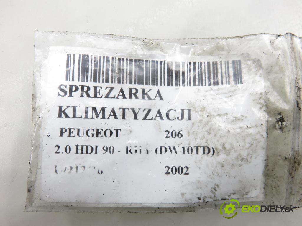 PEUGEOT 206 liftback (2A/C) HB 2002 66,00 2.0 HDI 90 - RHY 1997,00 KOMPRESOR: klimatizácie 9640486480 (Kompresor klimatizácie)