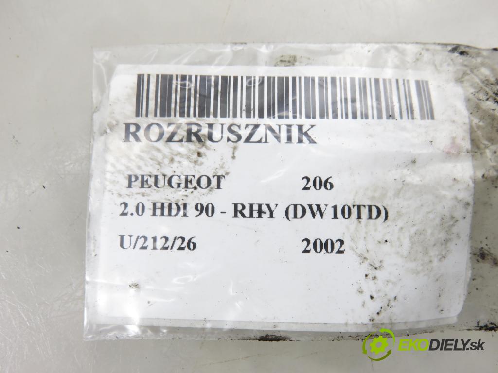PEUGEOT 206 liftback (2A/C) HB 2002 66,00 2.0 HDI 90 - RHY 1997,00 Štartér 0001108183 (Štartér)