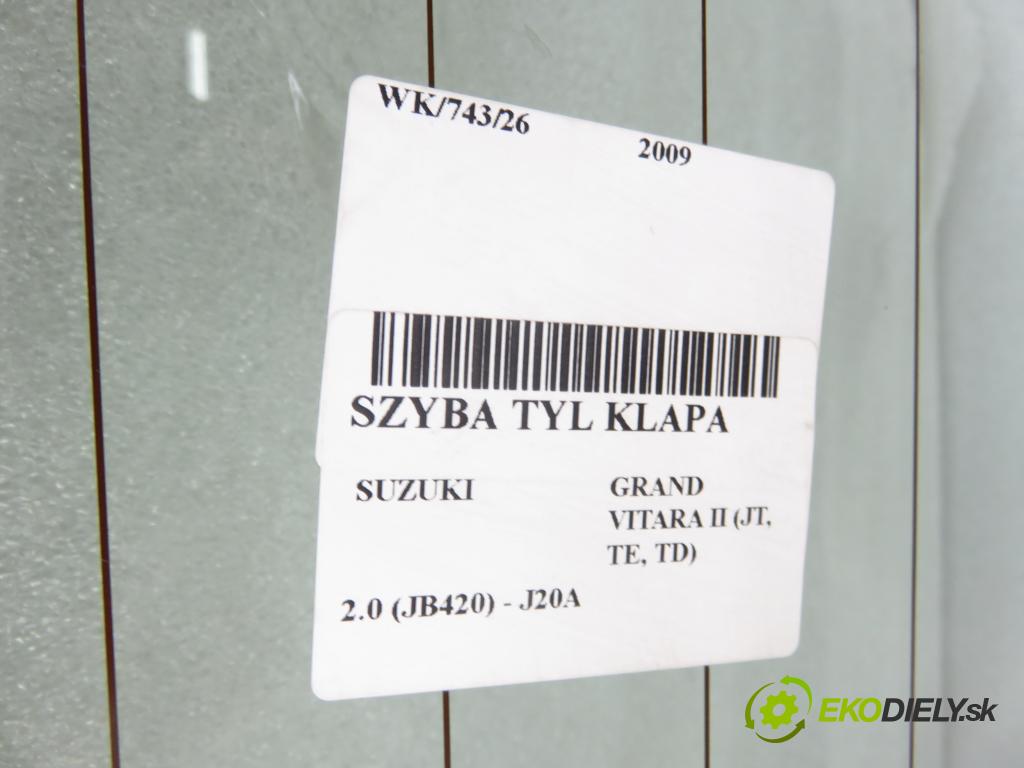 SUZUKI GRAND VITARA II (JT, TE, TD) SUV 2009 103,00 2.0 (JB420) - J20A 1995,00 Okno zadné kapota