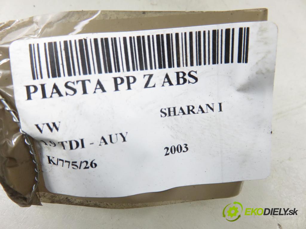 VW SHARAN (7M8, 7M9, 7M6) MINIVAN 2003 85,00 1.9 TDI PD 115 - AUY 1896,00 náboj PP ABS