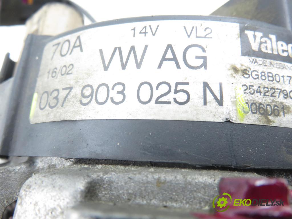 VW POLO (9N_) HB 2002 55,00 1.4 16V 75 - BBY 1390,00 Alternátor 037903025N (Alternátor)