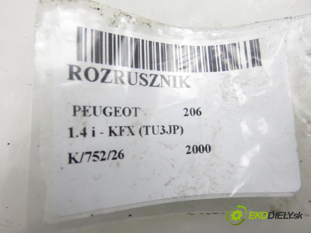 PEUGEOT 206 liftback (2A/C) HB 2000 55,00 1.4 i 75 - KFX 1361,00 Štartér D6RA572 (Štartér)