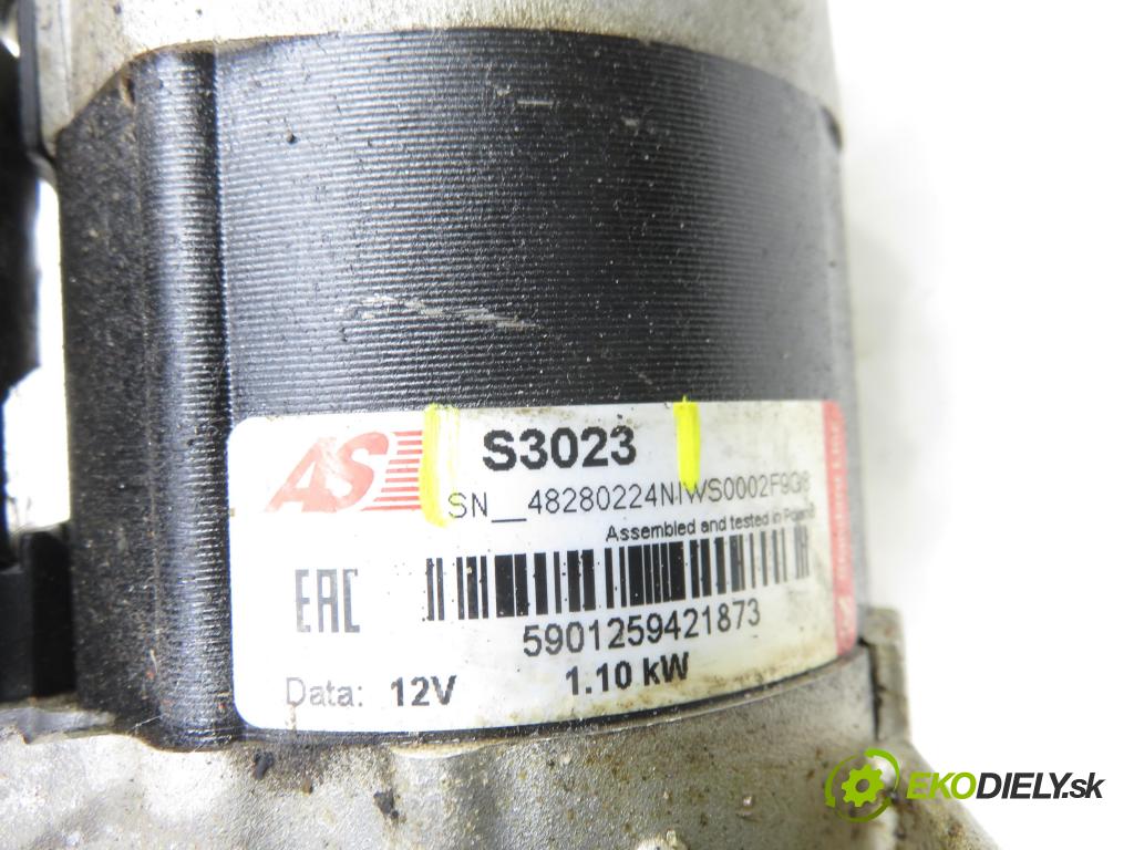 CITROEN C1 (PM_, PN_) HB 2007 50,00 1.0 12V R3 68 - 1KR-FE 998,00 startér S3023 (Startér)