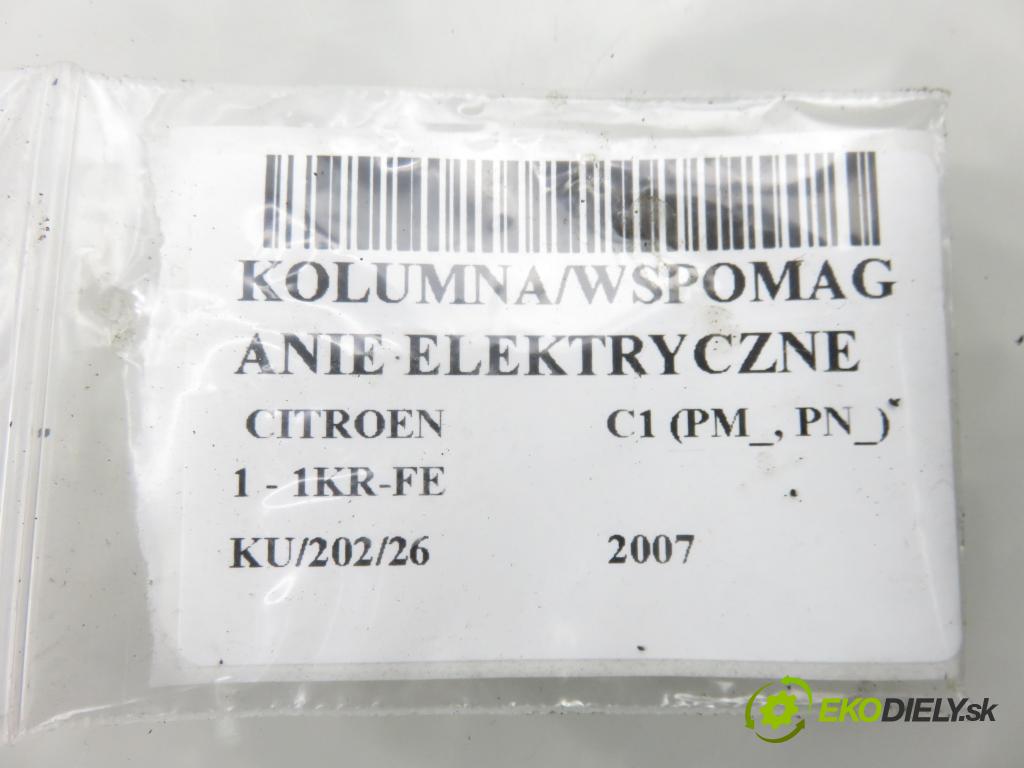 CITROEN C1 (PM_, PN_) HB 2007 50,00 1.0 12V R3 68 - 1KR-FE 998,00 serv/podporovanie elektrické 896500H010 ; 452500H011 ; 6900000521
