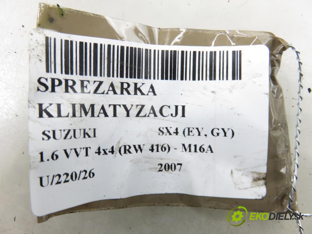 SUZUKI SX4 (EY, GY) CROSSOVER 2007 79,00 1.6 VVT 4x4 (RW 416) 107 - M16A 1586,00 KOMPRESOR: klimatizácie 9520062JA0 ; AKC200A083A ; MSC60CAS (Kompresor klimatizácie)
