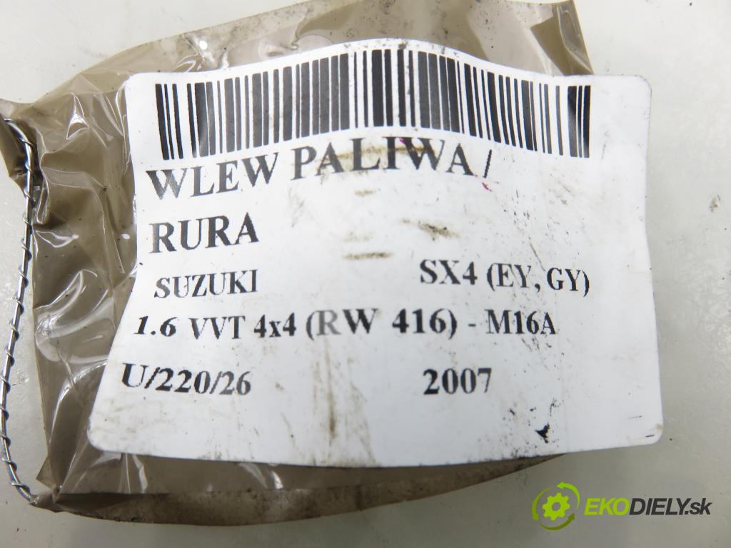 SUZUKI SX4 (EY, GY) CROSSOVER 2007 79,00 1.6 VVT 4x4 (RW 416) 107 - M16A 1586,00 hrdlo nádrže paliva / Rúra