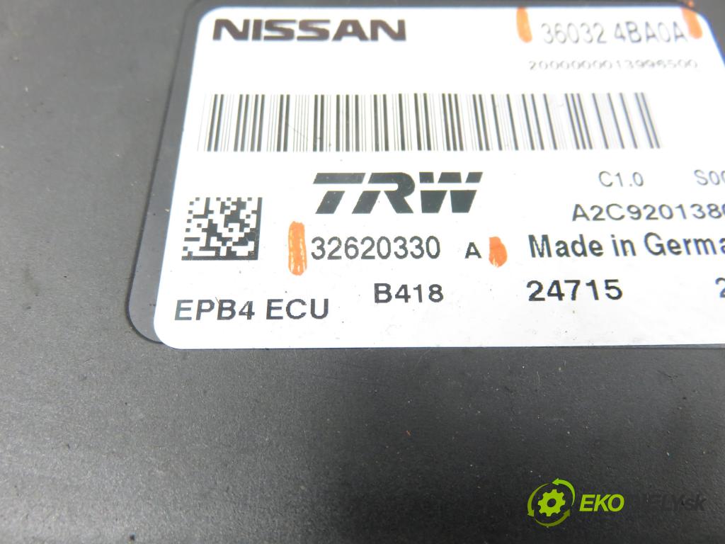 NISSAN QASHQAI II (J11, J11_) CROSSOVER 2015 85,00 1.2 DIG-T - HR12DDT 1197,00 řídící jednotka brzdy MANUÁL 32620330A ; 360324BA0A