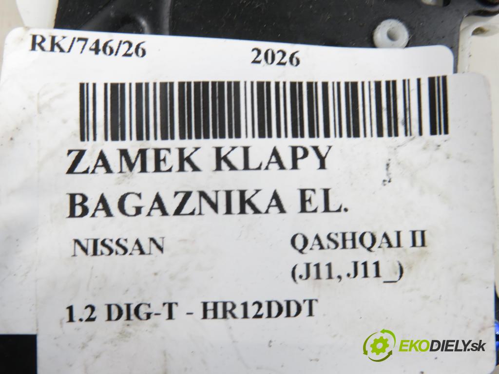 NISSAN QASHQAI II (J11, J11_) CROSSOVER 2015 85,00 1.2 DIG-T - HR12DDT 1197,00 zámok dverí kufor EL.