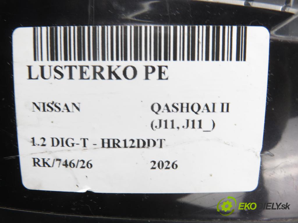 NISSAN QASHQAI II (J11, J11_) CROSSOVER 2015 85,00 1.2 DIG-T - HR12DDT 1197,00 Spätné zrkadlo