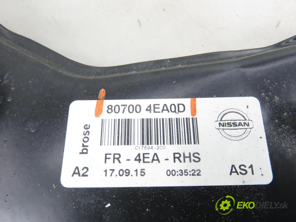 NISSAN QASHQAI II (J11, J11_) CROSSOVER 2015 85,00 1.2 DIG-T - HR12DDT 1197,00 mechanismus oken PPE 807004EA0D ; C22008100
