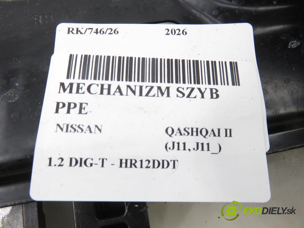 NISSAN QASHQAI II (J11, J11_) CROSSOVER 2015 85,00 1.2 DIG-T - HR12DDT 1197,00 mechanismus oken PPE 807004EA0D ; C22008100