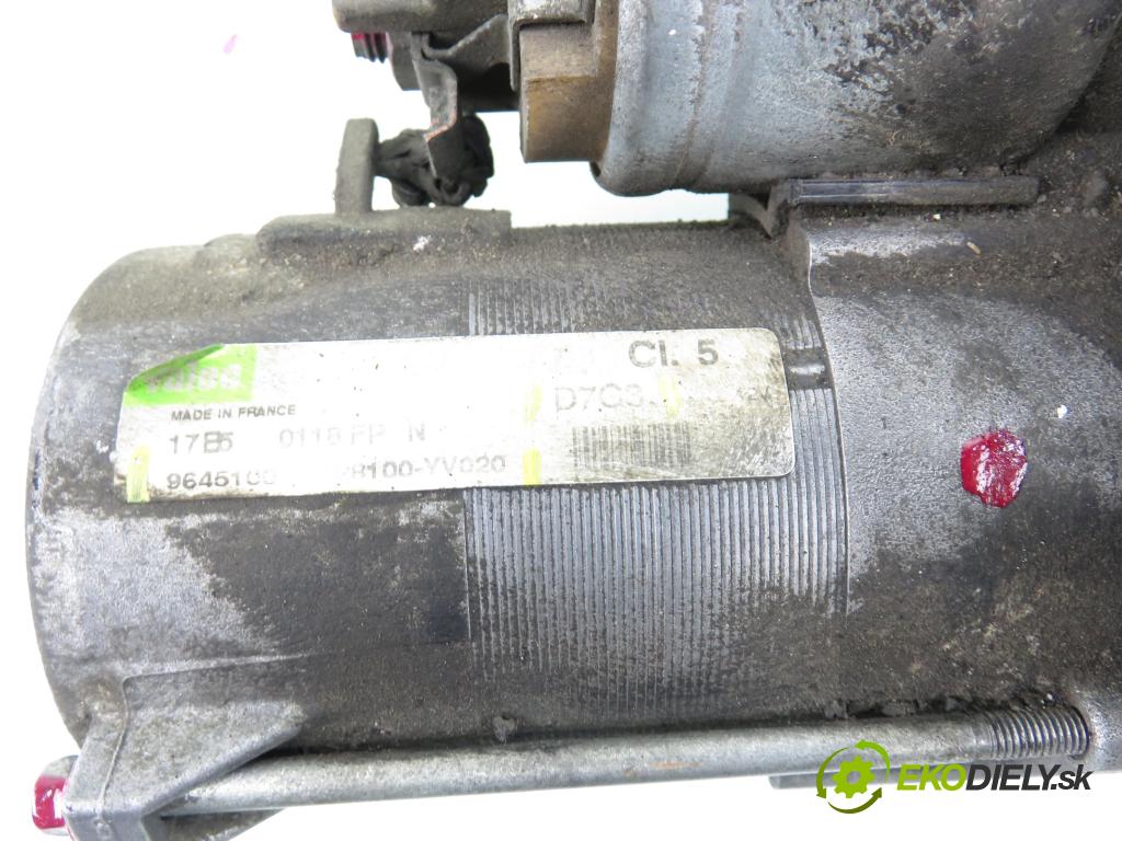 PEUGEOT 407 (6D_) SEDAN 2005 80,00 1.6 HDi 110 - 9HZ (DV6TED4) 1560,00 Štartér 9645100680 ; D7G3 ; 28100YV020 (Štartér)