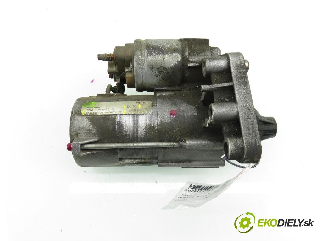 PEUGEOT 407 (6D_) SEDAN 2005 80,00 1.6 HDi 110 - 9HZ (DV6TED4) 1560,00 Štartér 9645100680 ; D7G3 ; 28100YV020 (Štartér)