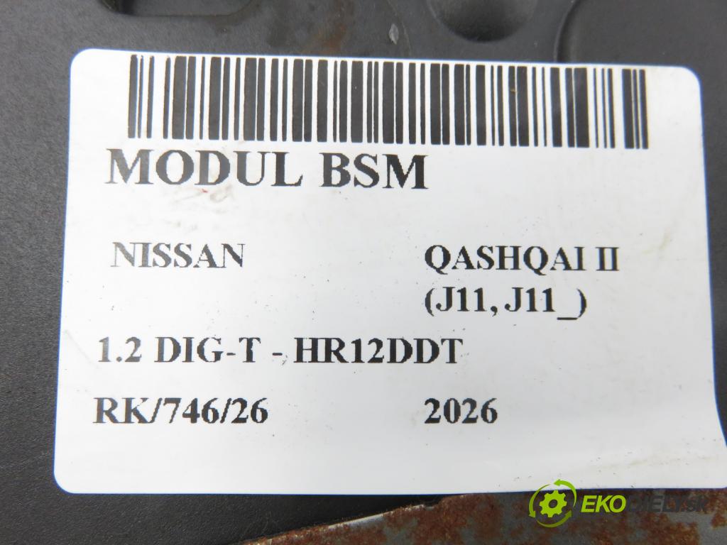 NISSAN QASHQAI II (J11, J11_) CROSSOVER 2015 85,00 1.2 DIG-T - HR12DDT 1197,00 MODUL BSM 284B14CB2C