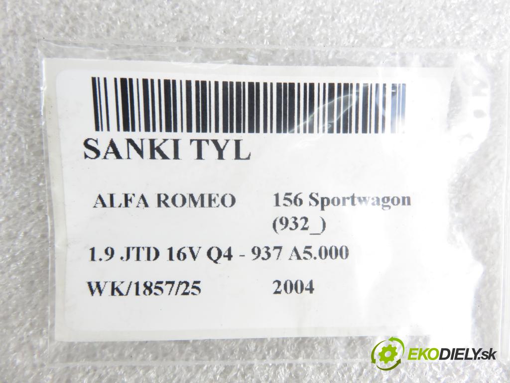 ALFA ROMEO 156 Sportwagon (932_) KOMBI 2004 110,00 1.9 JTD 16V Q4 - 937 A5.000 1910,00 zadné
