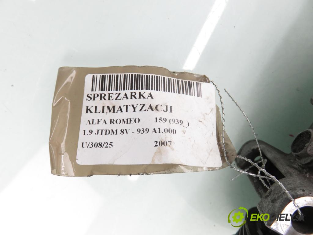 ALFA ROMEO 159 (939_) KOMBI 2007 88,00 1.9 JTDM 8V - 939 A1.000 1910,00 KOMPRESOR: klimatizácie 60693331 (Kompresor klimatizácie)