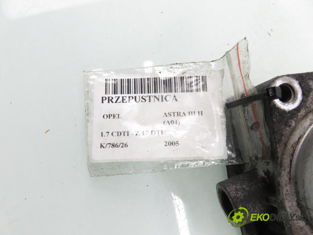 OPEL ASTRA H (A04) HB 2005 59,00 1.7 CDTI - Z 17 DTL 1686,00 Škrtiaca klapka 8973002310 (Škrtiaca klapka)