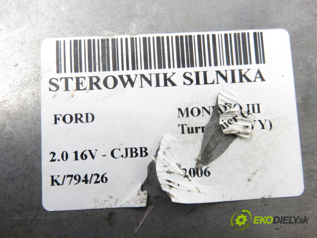 FORD MONDEO III Turnier (BWY) KOMBI 2006 107,00 2.0 16V - CJBB 1999,00 Riadiaca jednotka Motor 5S7112A650MA