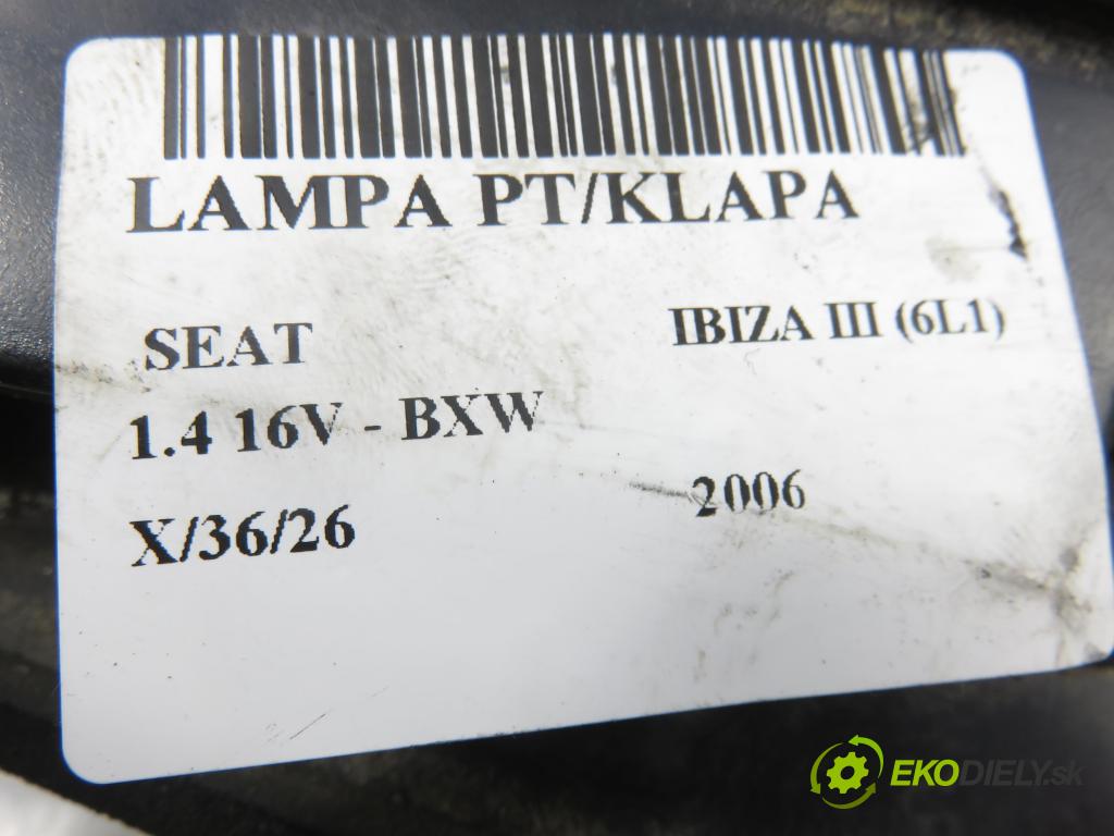 SEAT IBIZA III (6L1) HB 2006 63,00 1.4 16V - BXW 1390,00 Svetlo pravé zadné kufor 6L6945094D