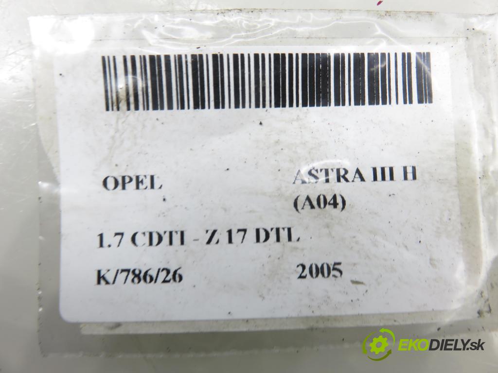 OPEL ASTRA H (A04) HB 2005 59,00 1.7 CDTI - Z 17 DTL 1686,00 chladič intercooler 13128926