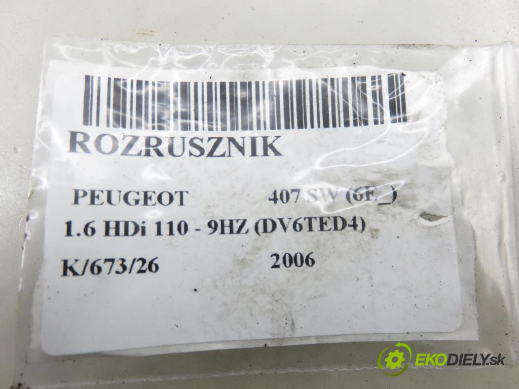 PEUGEOT 407 SW (6E_) KOMBI 2006 80,00 1.6 HDi 110 - 9HZ (DV6TED4) 1560,00 startér  (Startér)