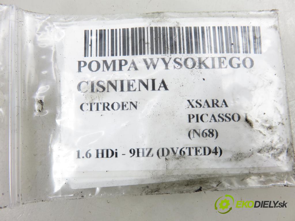 CITROEN XSARA PICASSO (N68) MINIVAN 2005 80,00 1.6 HDi - 9HZ (DV6TED4) 1560,00 Pumpa vysokého tlaku 0445010089 ; 9651844380 ; 0928400575