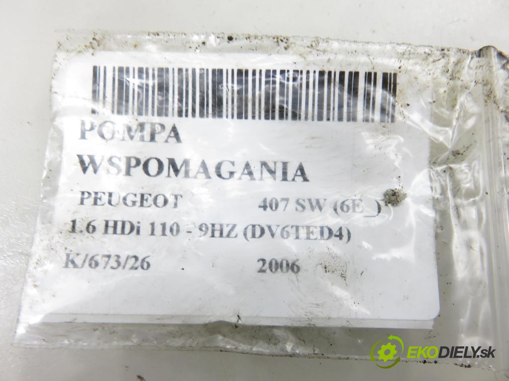 PEUGEOT 407 SW (6E_) KOMBI 2006 80,00 1.6 HDi 110 - 9HZ (DV6TED4) 1560,00 pumpa servočerpadlo  (Servočerpadlo)