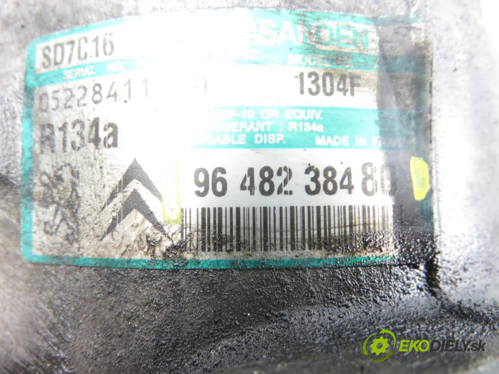 PEUGEOT 407 SW (6E_) KOMBI 2006 80,00 1.6 HDi 110 - 9HZ (DV6TED4) 1560,00 KOMPRESOR: klimatizácie 9648238480 (Kompresor klimatizácie)