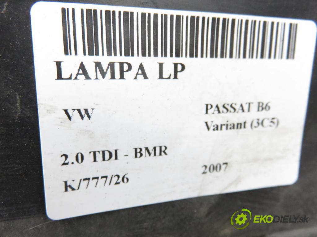 VW PASSAT B6 Variant (3C5) KOMBI 2007 125,00 2.0 TDI - BMR 1968,00 světlo LP 3C0941751G