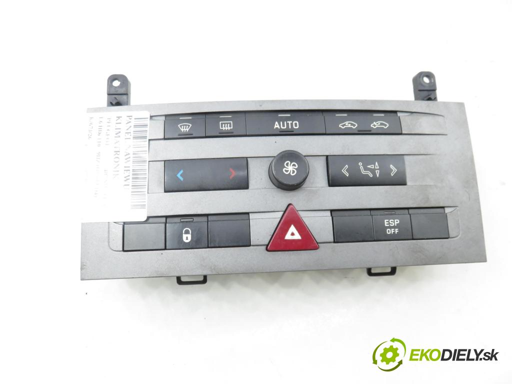PEUGEOT 407 SW (6E_) KOMBI 2006 80,00 1.6 HDi 110 - 9HZ (DV6TED4) 1560,00 Panel kúrenia KLIMATRONIK 96573326YW ; VP4PUH18C612CH