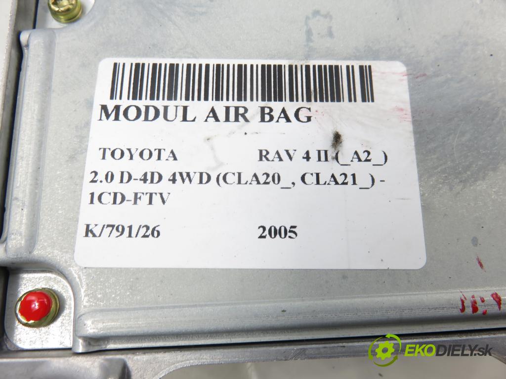 TOYOTA RAV 4 II (_A2_) SUV 2005 85,00 2.0 D-4D 4WD 116 - 1CD-FTV 1995,00 MODUL air BAG 8917042160 ; 1323006912