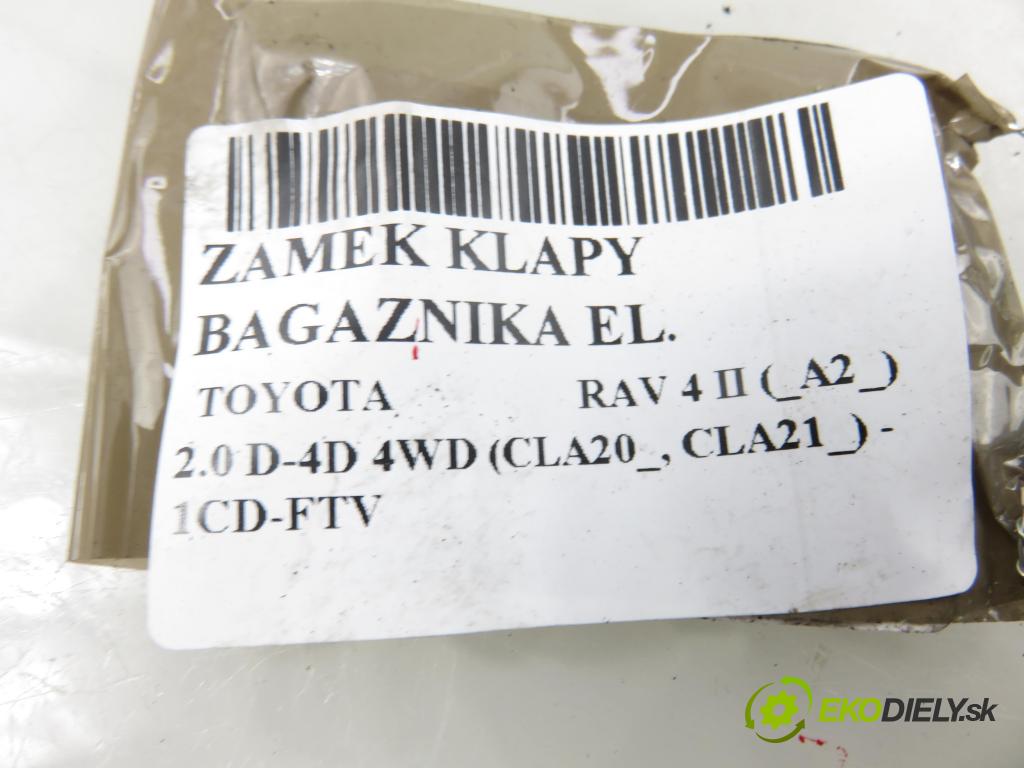 TOYOTA RAV 4 II (_A2_) SUV 2005 85,00 2.0 D-4D 4WD 116 - 1CD-FTV 1995,00 zámok dverí kufor EL.